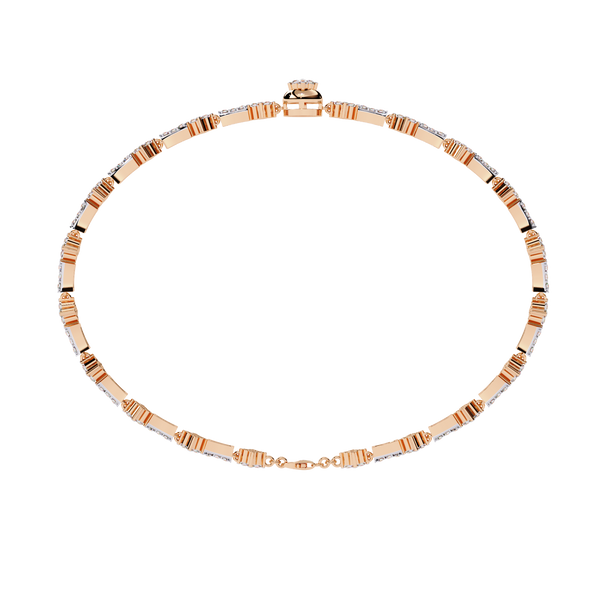 Rose Gold Florette Clover Diamond Bracelet