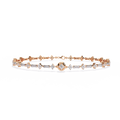 Rose Gold Florette Clover Diamond Bracelet