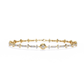 Yellow Gold Florette Clover Diamond Bracelet