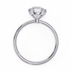 White Gold Round Diamond Three-Prong Solitaire Engagement Ring