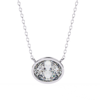 Round Bezel-Set Solitaire Pendant