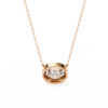 Round Bezel-Set Solitaire Pendant