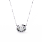 Round Bezel-Set Solitaire Pendant