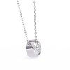 Round Bezel-Set Solitaire Pendant