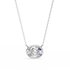 Round Bezel-Set Solitaire Pendant