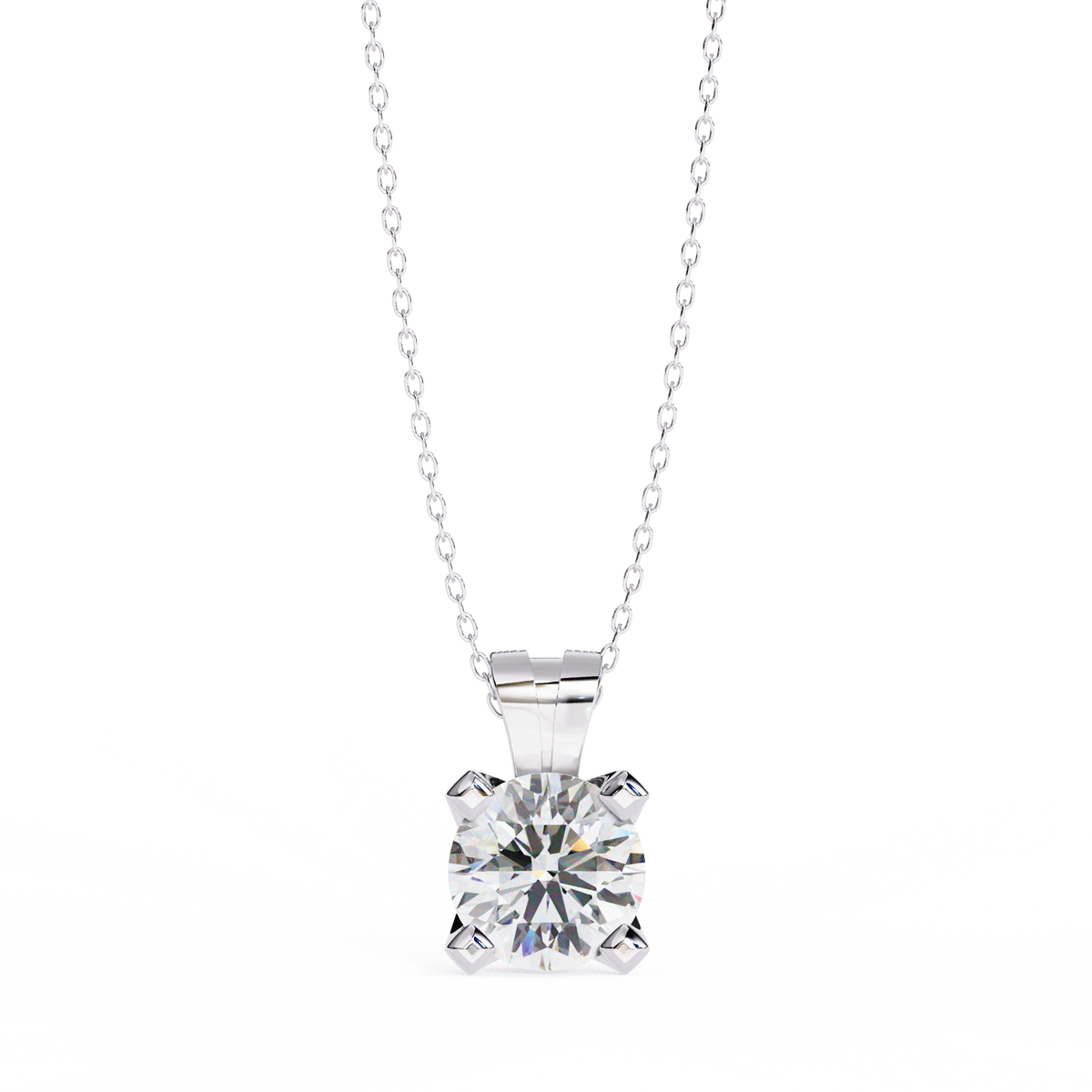 Twinkle Round Diamond Pendant