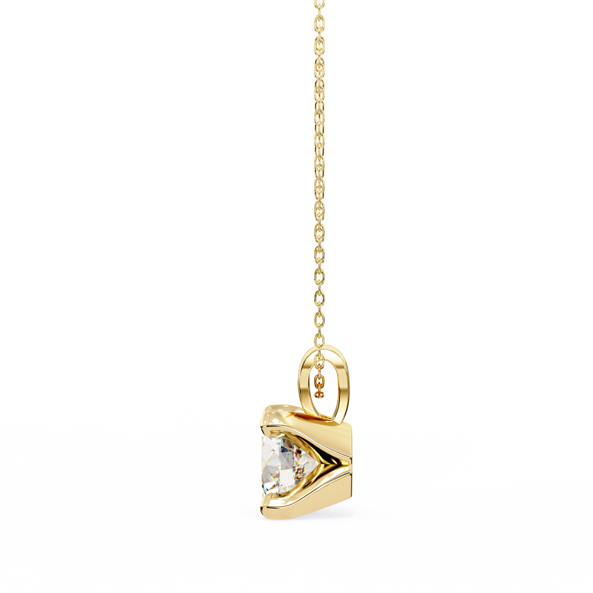 Twinkle Round Diamond Pendant