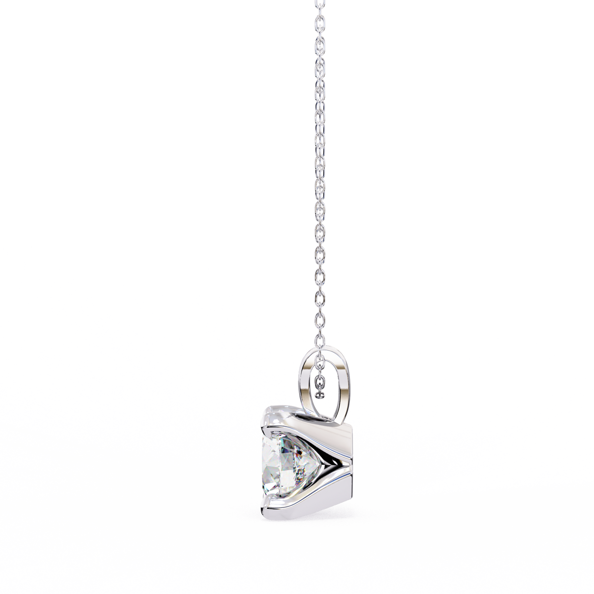 Twinkle Round Diamond Pendant