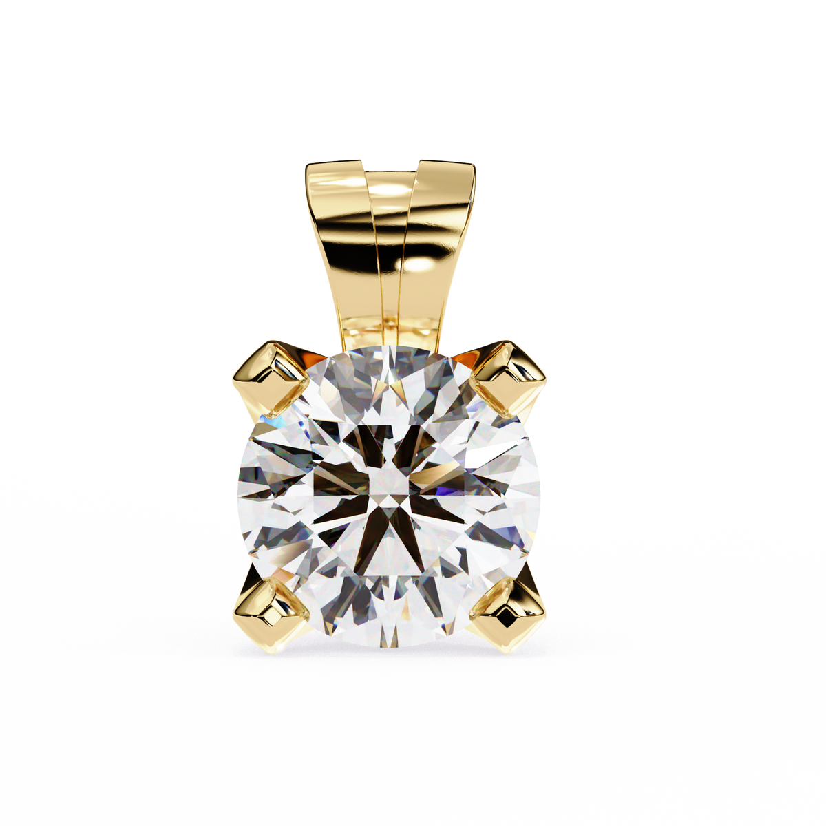 Twinkle Round Diamond Pendant