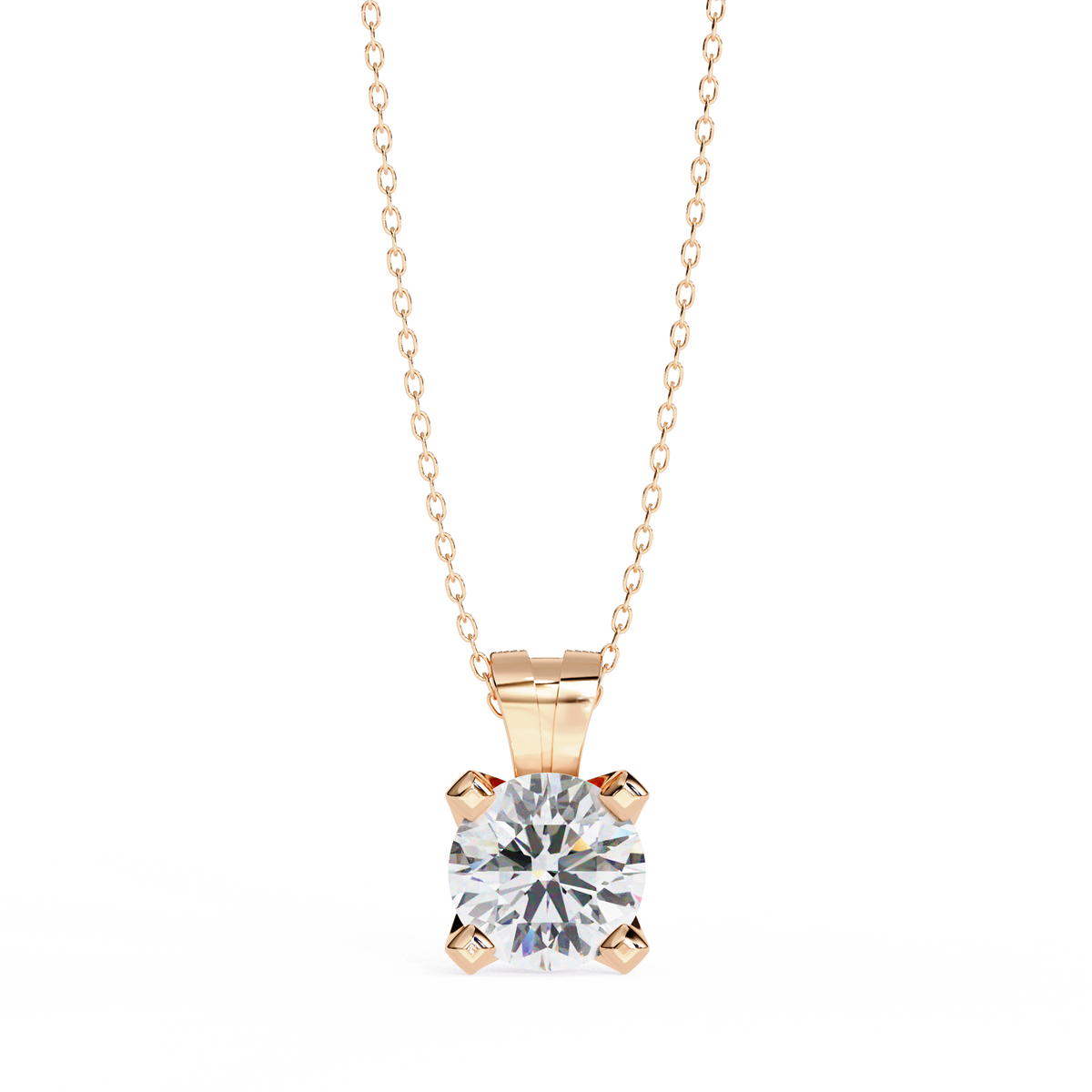 Twinkle Round Diamond Pendant