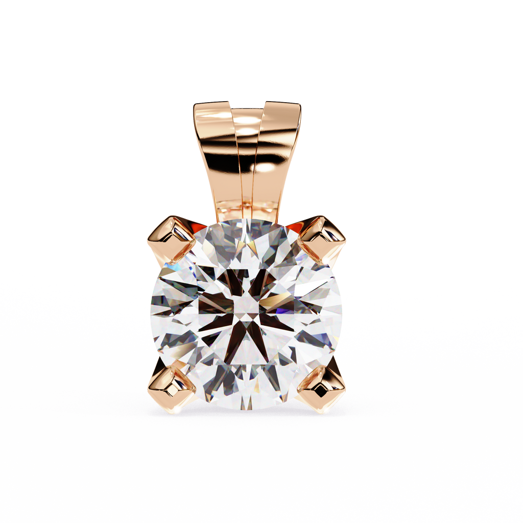 Twinkle Round Diamond Pendant