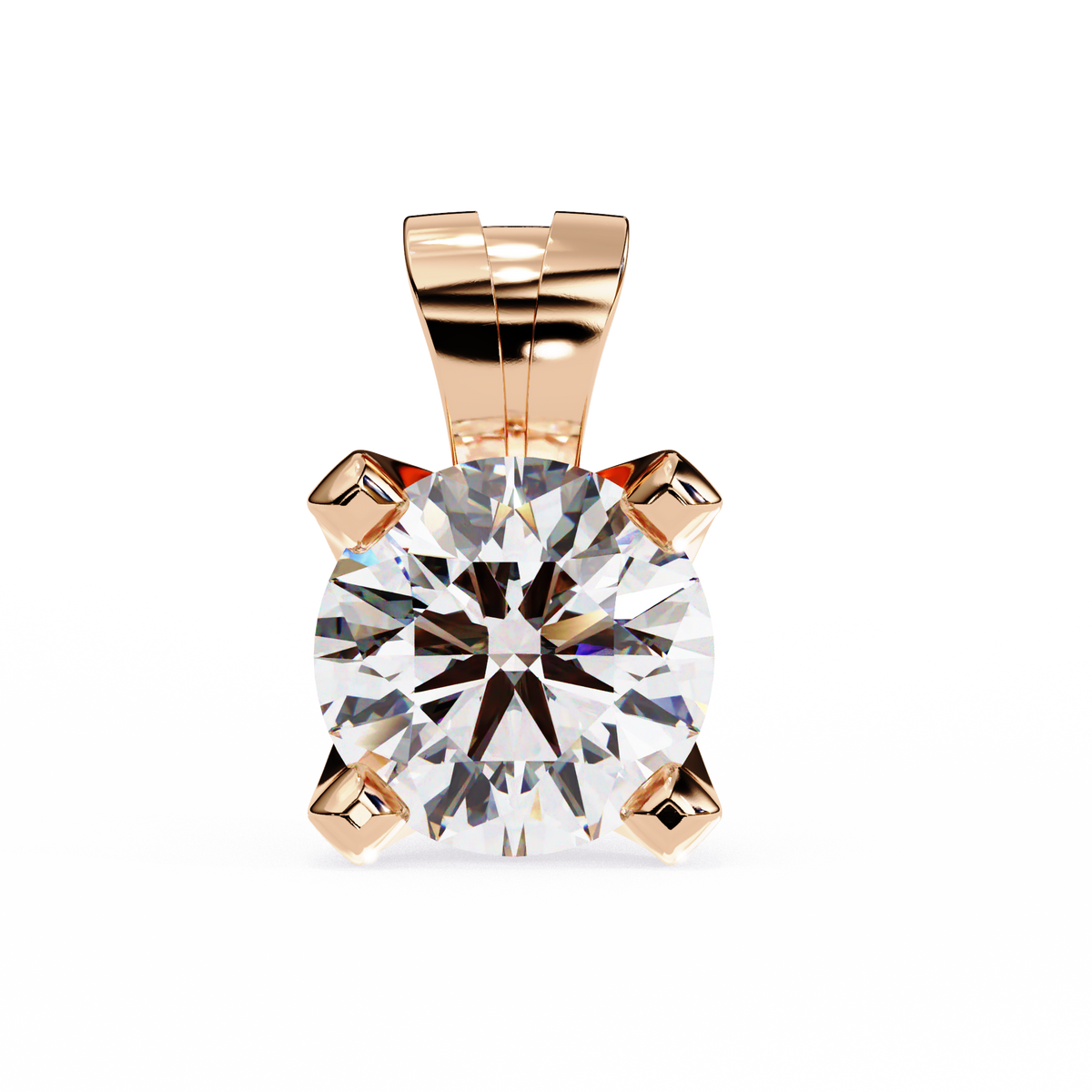 Twinkle Round Diamond Pendant