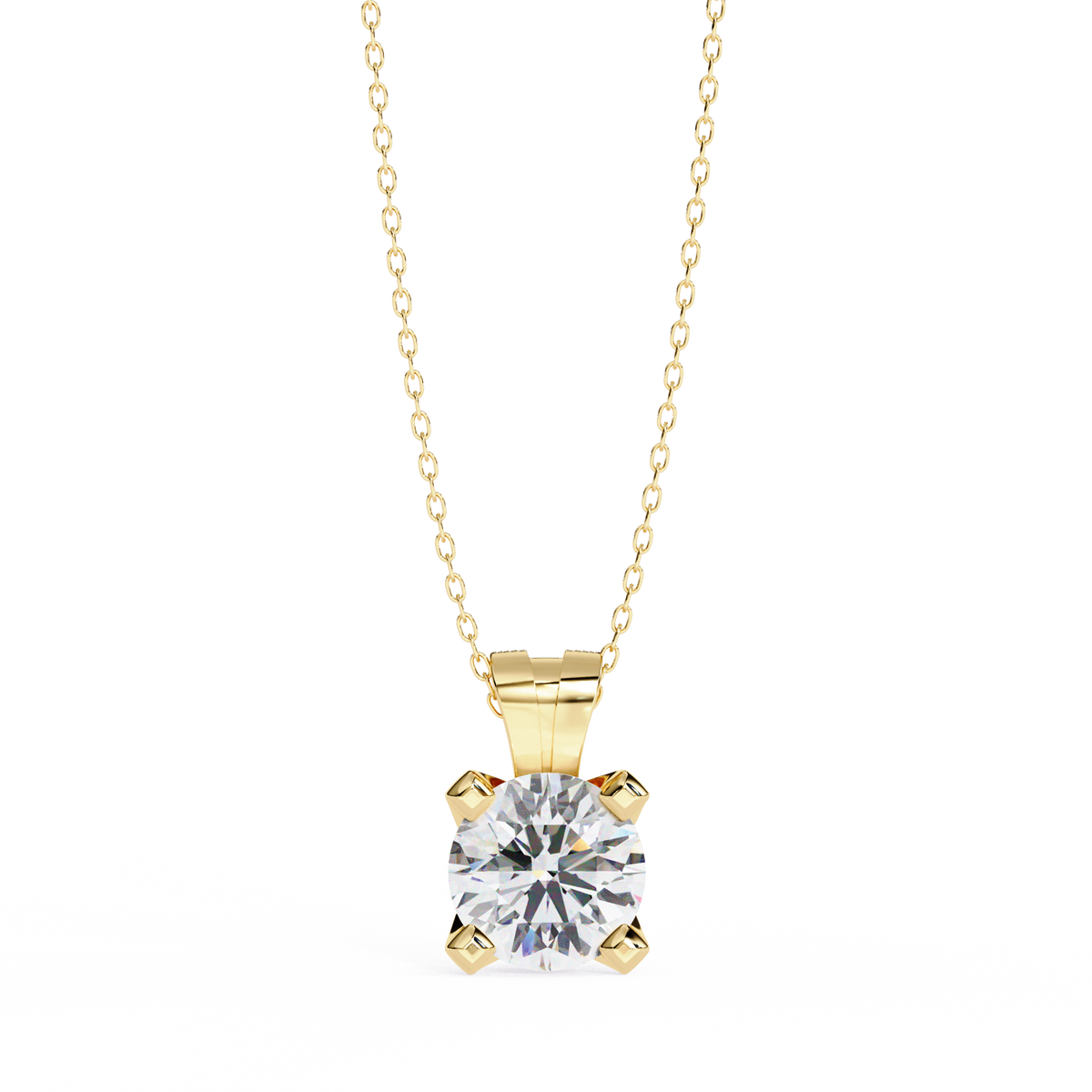 Twinkle Round Diamond Pendant