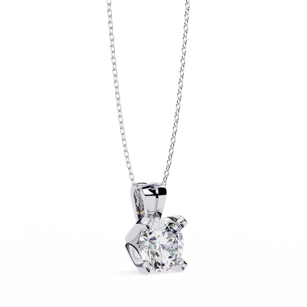 Twinkle Round Diamond Pendant