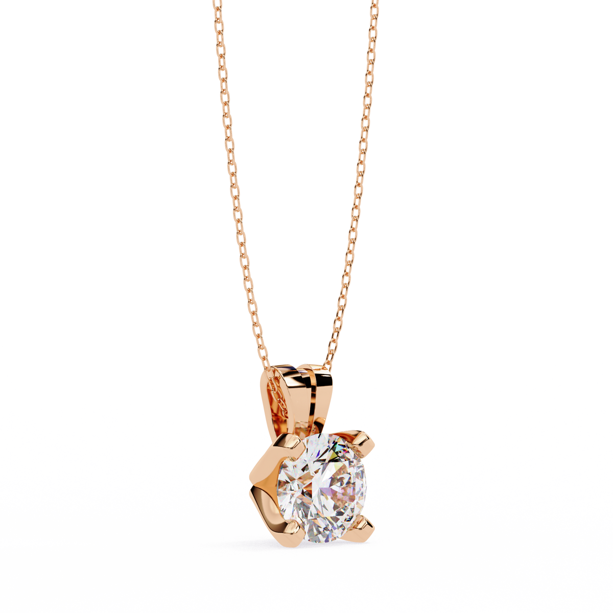 Twinkle Round Diamond Pendant