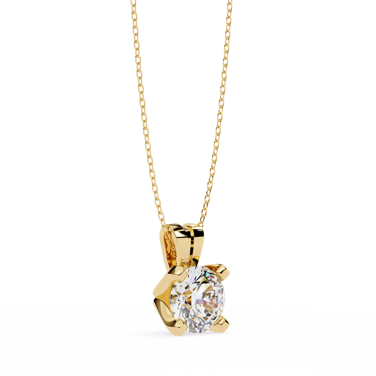 Twinkle Round Diamond Pendant