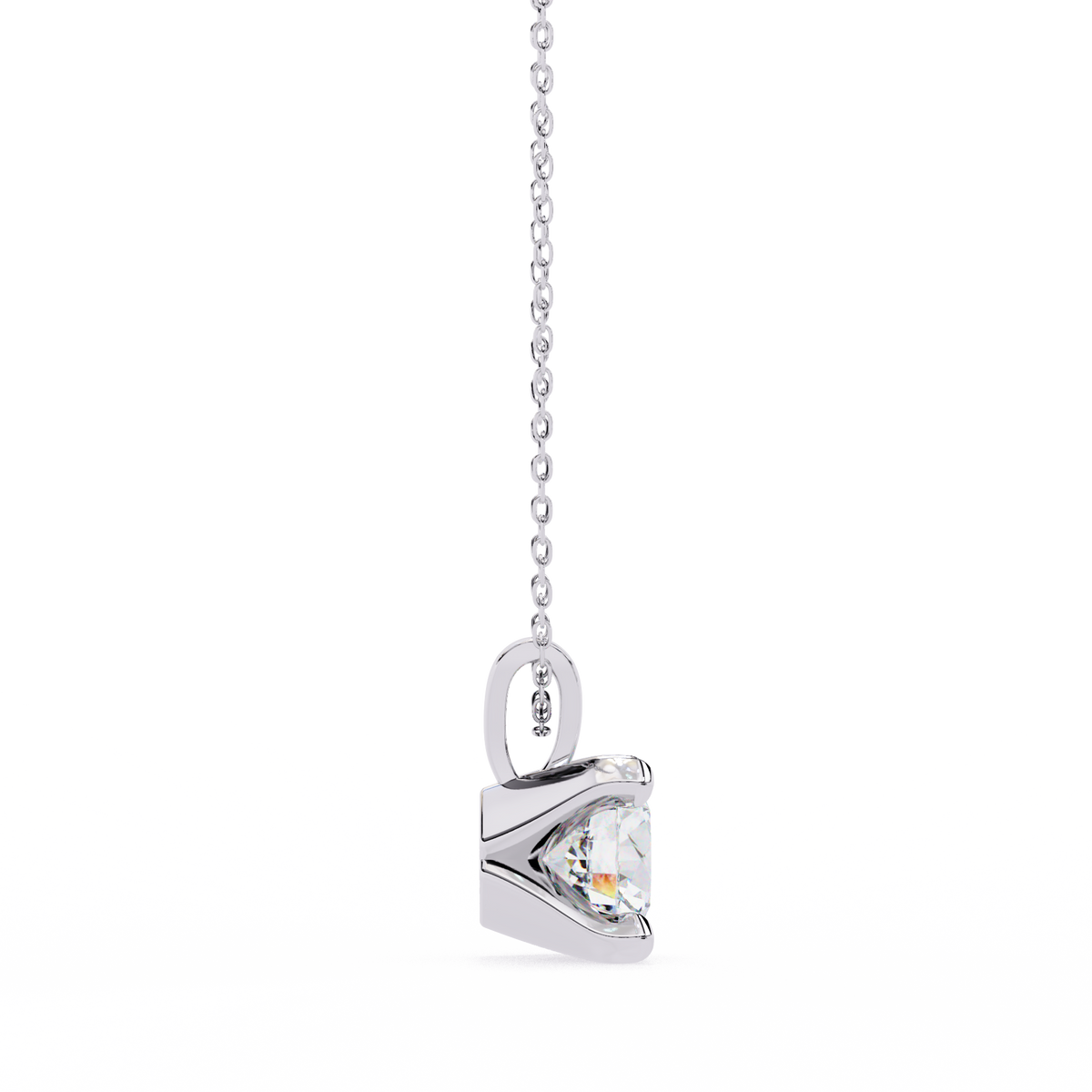 Twinkle Round Diamond Pendant