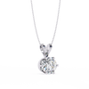 White Gold Round Brilliant Solitaire Diamond Pendant