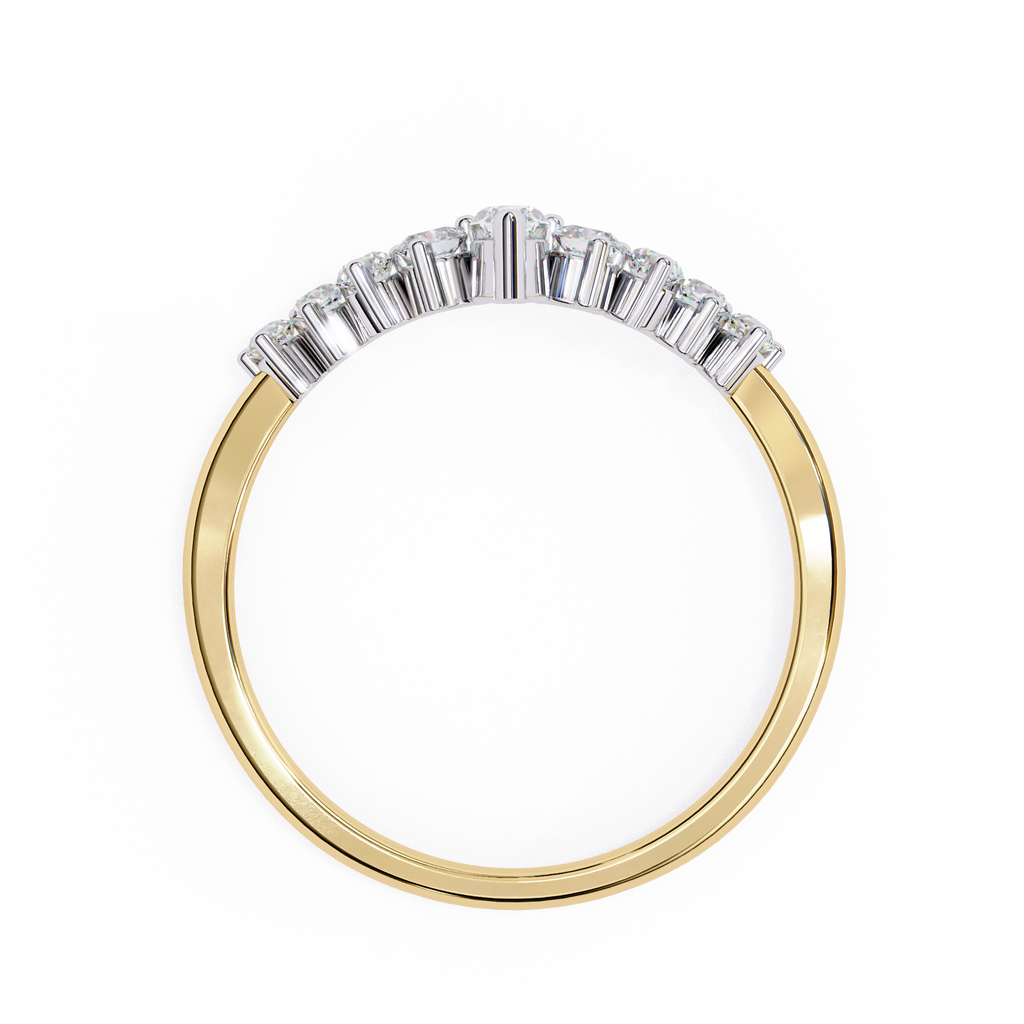 Natural Diamond Marquise Crown Band