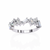 White Gold Scattered Baguette Diamond Band Ring
