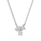 Trio Mixed-Cut Natural Diamond Cluster Pendant