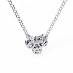 Trio Mixed-Cut Natural Diamond Cluster Pendant