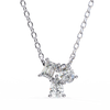 Trio Mixed-Cut Natural Diamond Cluster Pendant