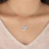 Trio Mixed-Cut Natural Diamond Cluster Pendant