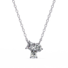 Trio Mixed-Cut Natural Diamond Cluster Pendant