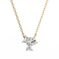 Trio Mixed-Cut Natural Diamond Cluster Pendant