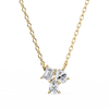 Trio Mixed-Cut Natural Diamond Cluster Pendant