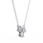 Trio Mixed-Cut Natural Diamond Cluster Pendant