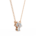 Trio Mixed-Cut Natural Diamond Cluster Pendant