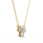 Trio Mixed-Cut Natural Diamond Cluster Pendant