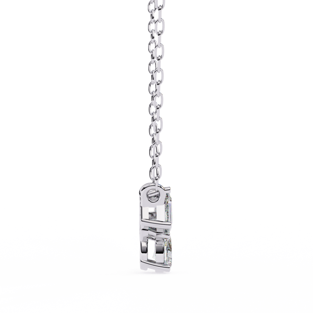 Trio Mixed-Cut Natural Diamond Cluster Pendant