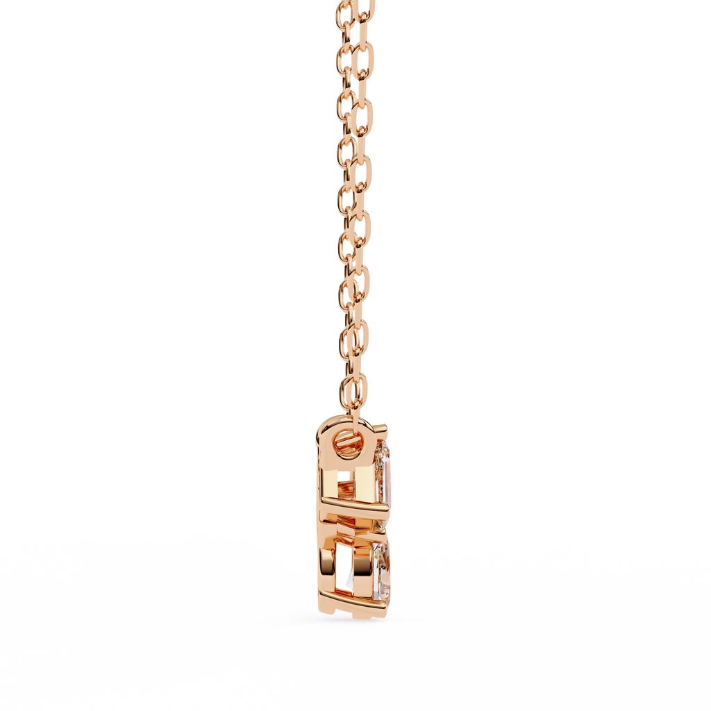Trio Mixed-Cut Natural Diamond Cluster Pendant
