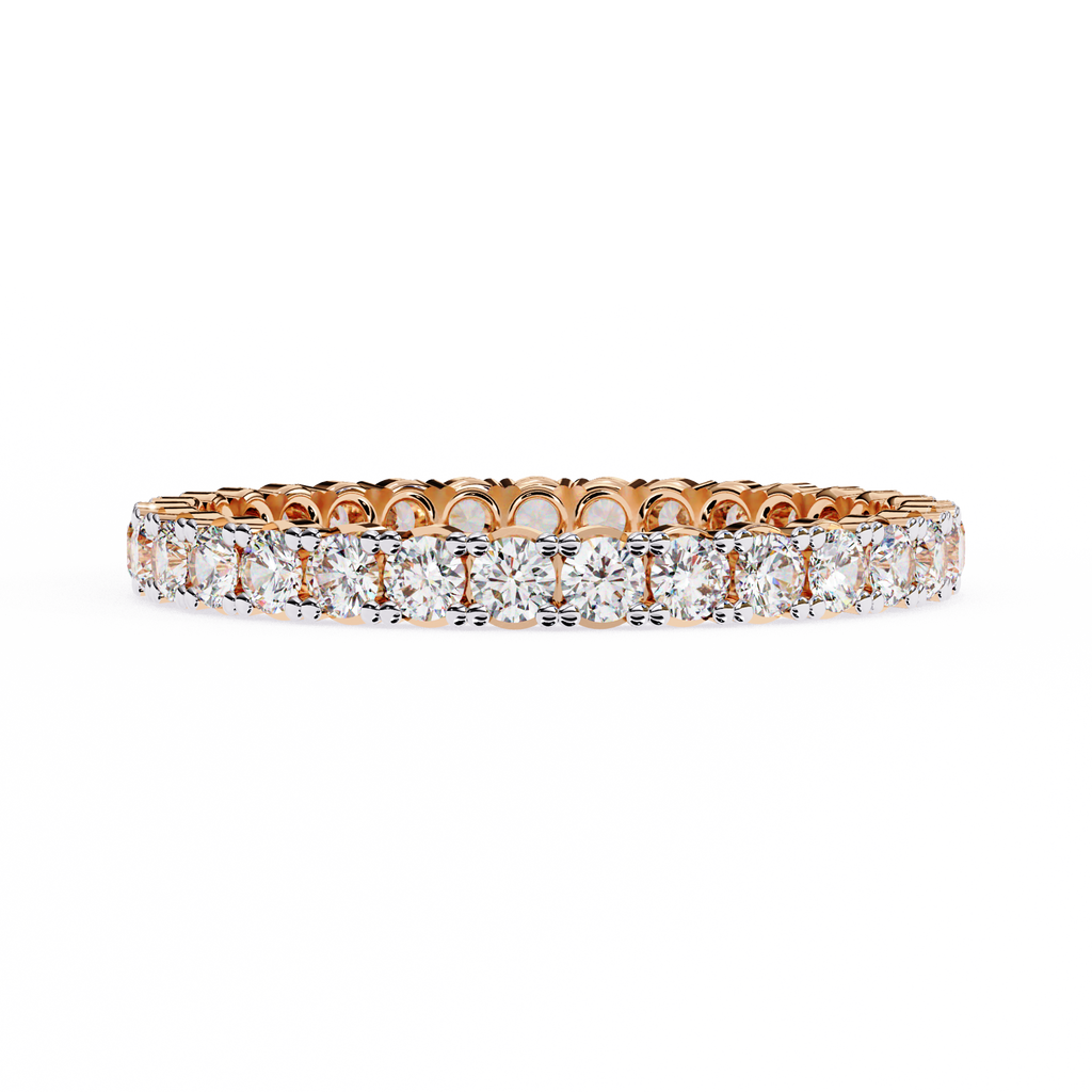 Round Diamond Wedding Band Ring
