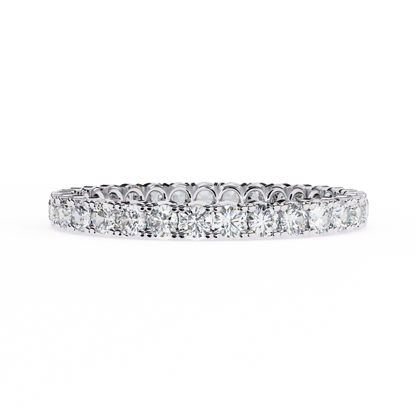 Round Diamond Wedding Band