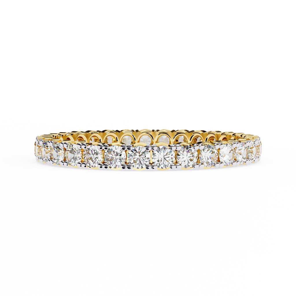 Round Diamond Wedding Band Ring