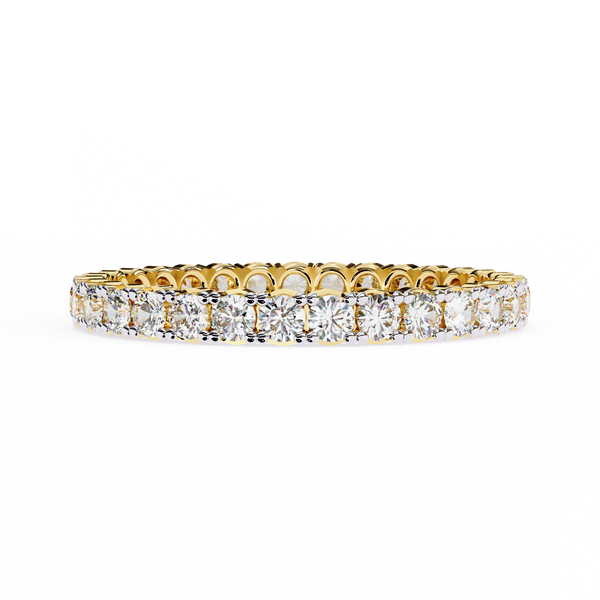 Round Diamond Wedding Band