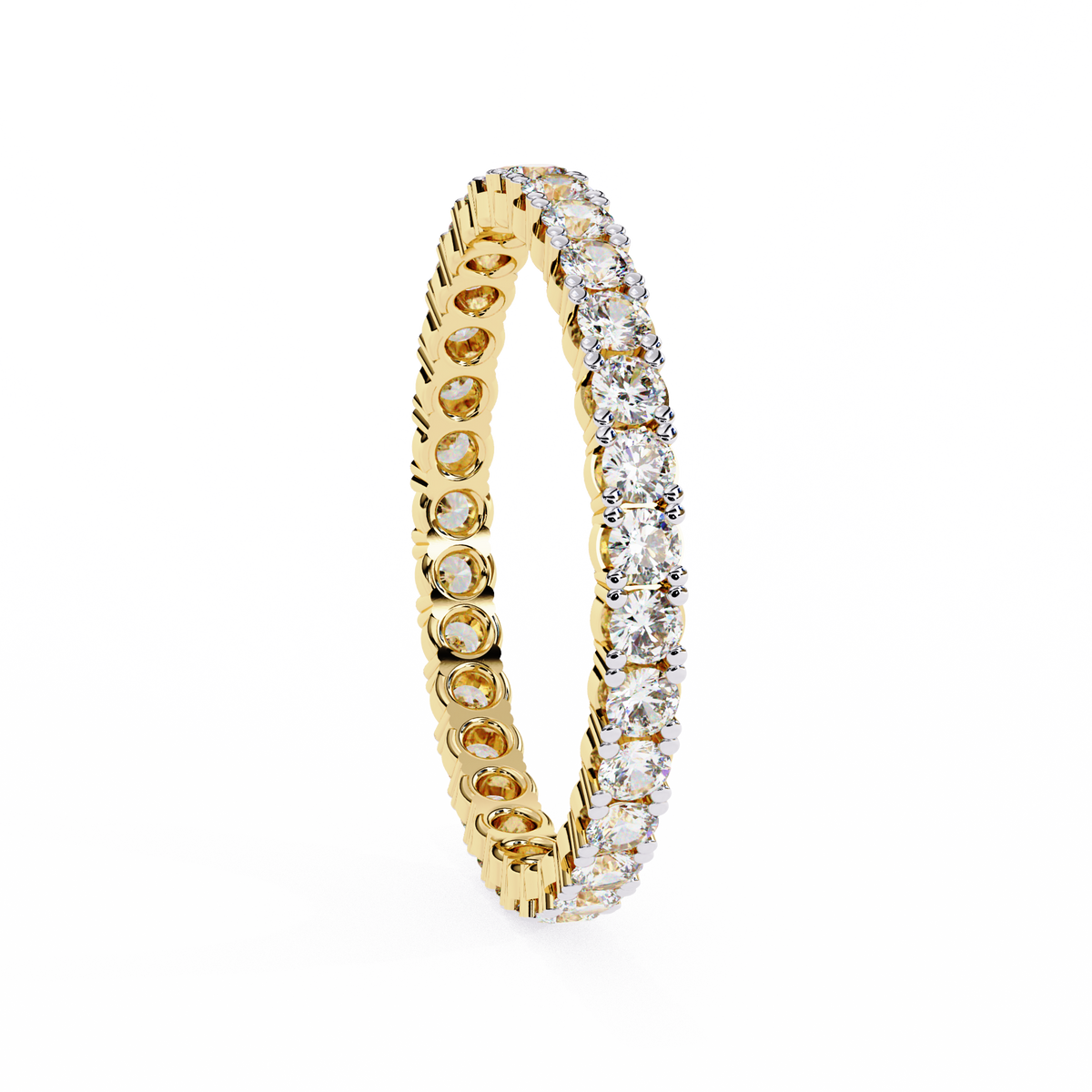 Round Diamond Wedding Band Ring