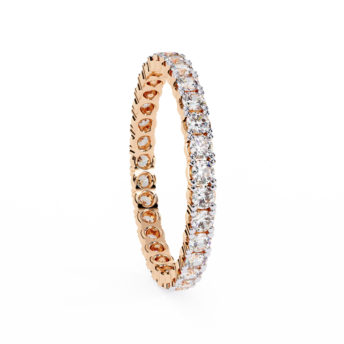 Round Diamond Wedding Band Ring