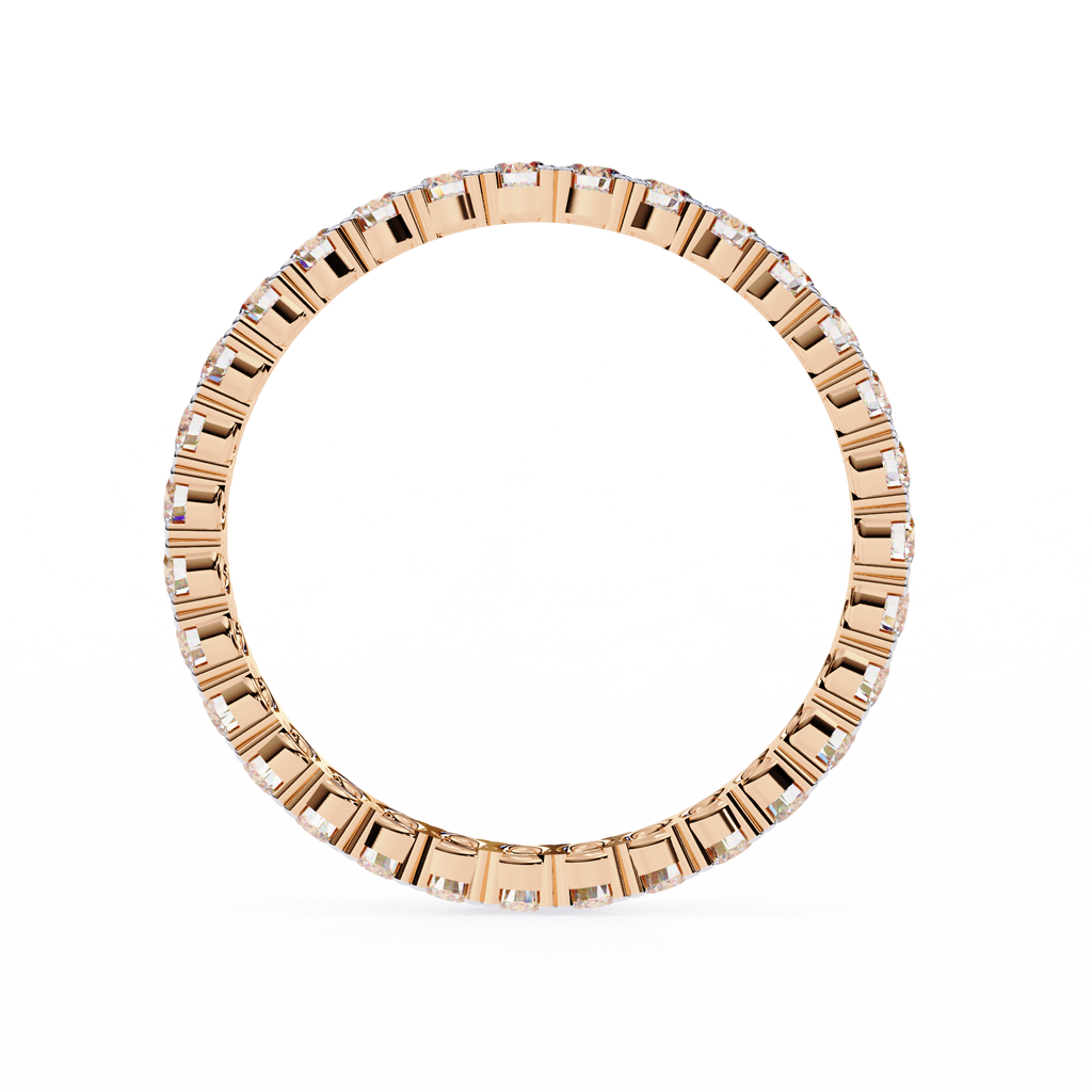 Round Diamond Wedding Band Ring