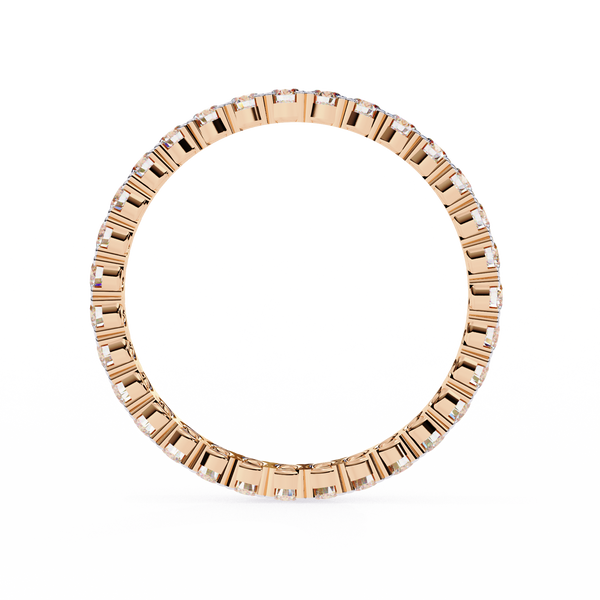 Round Diamond Wedding Band