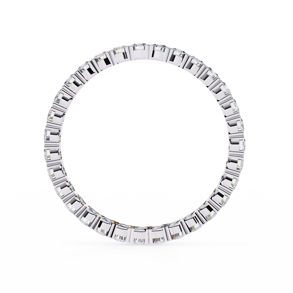 Round Diamond Wedding Band Ring