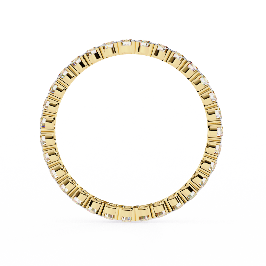 Round Diamond Wedding Band Ring