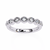 White Gold Round Diamond Marquise-Bezel Half Eternity Band Ring