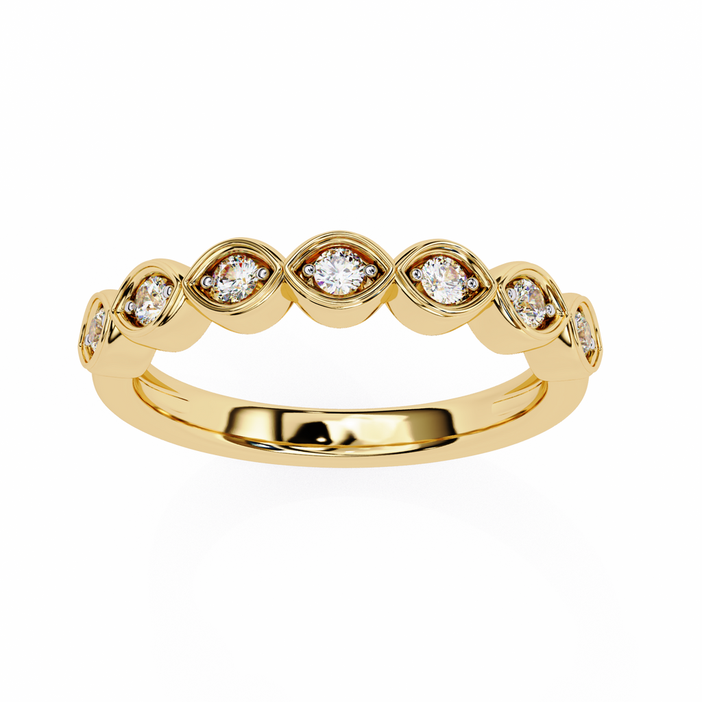 Antique Style Wedding Band Ring