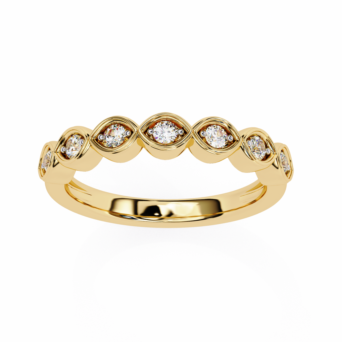 Antique Style Wedding Band Ring