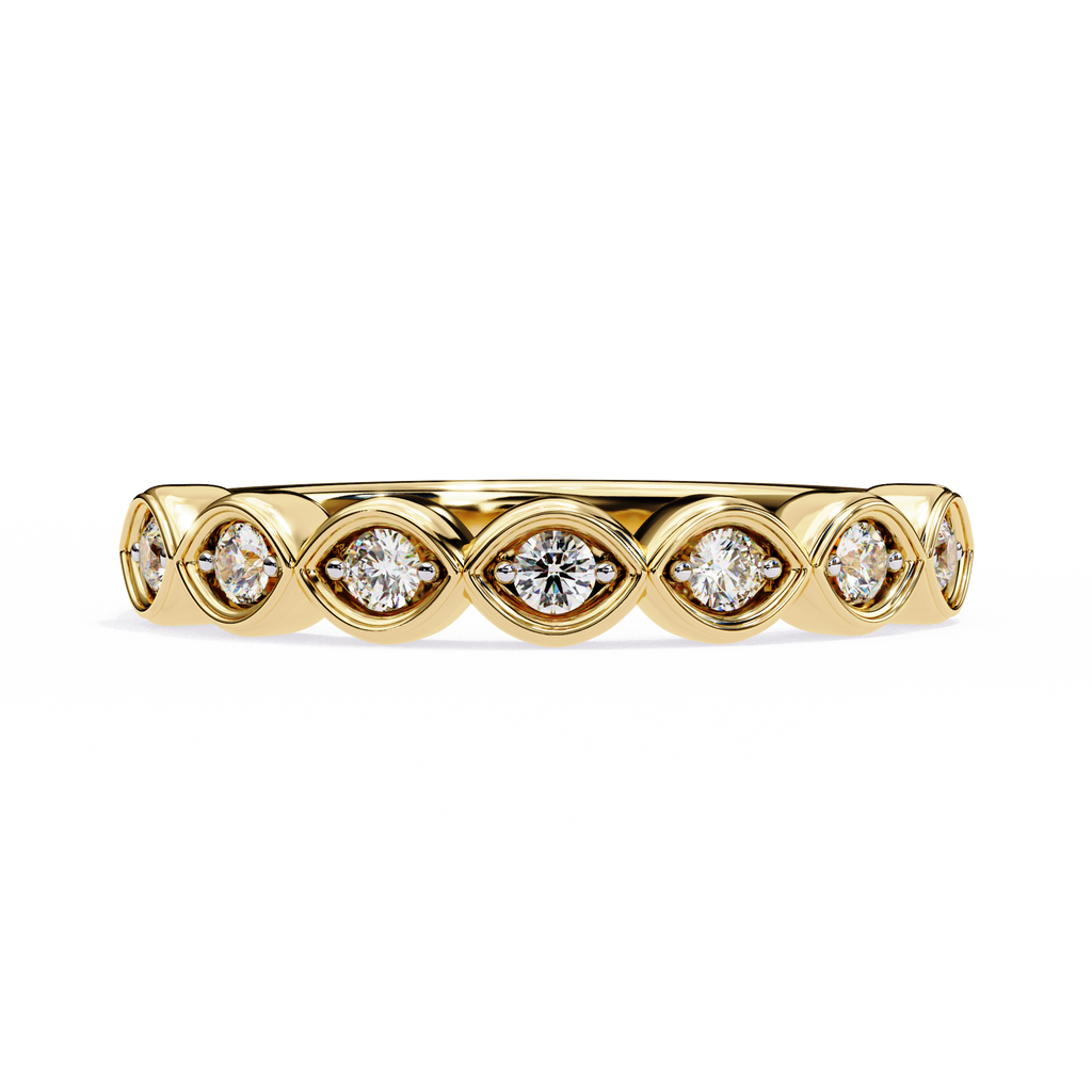 Antique Style Wedding Band Ring
